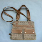 Bvlgari Bag Brown Canvas with Leather and Gold Hardware #GLRRE-2