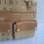 Bvlgari Bag Brown Canvas with Leather and Gold Hardware #GLRRE-2 - Image 4