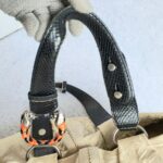 Bvlgari Hobo Off white /Black Aged Leather /Snake skin with Rustic Silver Hardware #OSCL-1 - Image 27