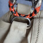 Bvlgari Hobo Off white /Black Aged Leather /Snake skin with Rustic Silver Hardware #OSCL-1 - Image 17