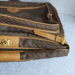 Loewe Vintage Travel Hangers Bag Brown Coated Canvas with Leather and Gold Hardware #OCLK-11 - Image 12