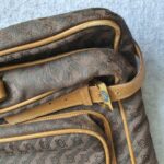 Loewe Vintage Travel Hangers Bag Brown Coated Canvas with Leather and Gold Hardware #OCLK-11 - Image 14