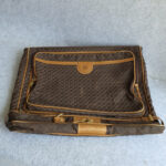 Loewe Vintage Travel Hangers Bag Brown Coated Canvas with Leather and Gold Hardware #OCLK-11 - Image 10