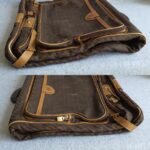 Loewe Vintage Travel Hangers Bag Brown Coated Canvas with Leather and Gold Hardware #OCLK-11 - Image 9