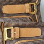 Loewe Vintage Travel Hangers Bag Brown Coated Canvas with Leather and Gold Hardware #OCLK-11 - Image 17