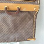 Loewe Vintage Travel Hangers Bag Brown Coated Canvas with Leather and Gold Hardware #OCLK-11 - Image 6