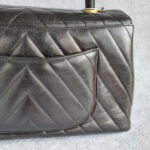 Chanel Coco Handle Medium Black Aged Calfskin with Gold Hardware #GLROR-1 - Image 6