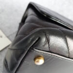 Chanel Coco Handle Medium Black Aged Calfskin with Gold Hardware #GLROR-1 - Image 11