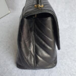 Chanel Coco Handle Medium Black Aged Calfskin with Gold Hardware #GLROR-1 - Image 7