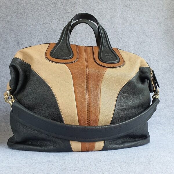 Givenchy Nightingale Brown/Black/Beige Goatskin with Gold Hardware #OYTS-5