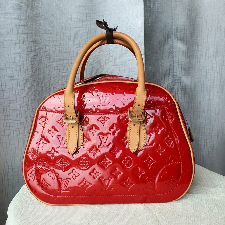 LV Summit Drive Red Vernis Leather with Gold Hardware #ORYR-2