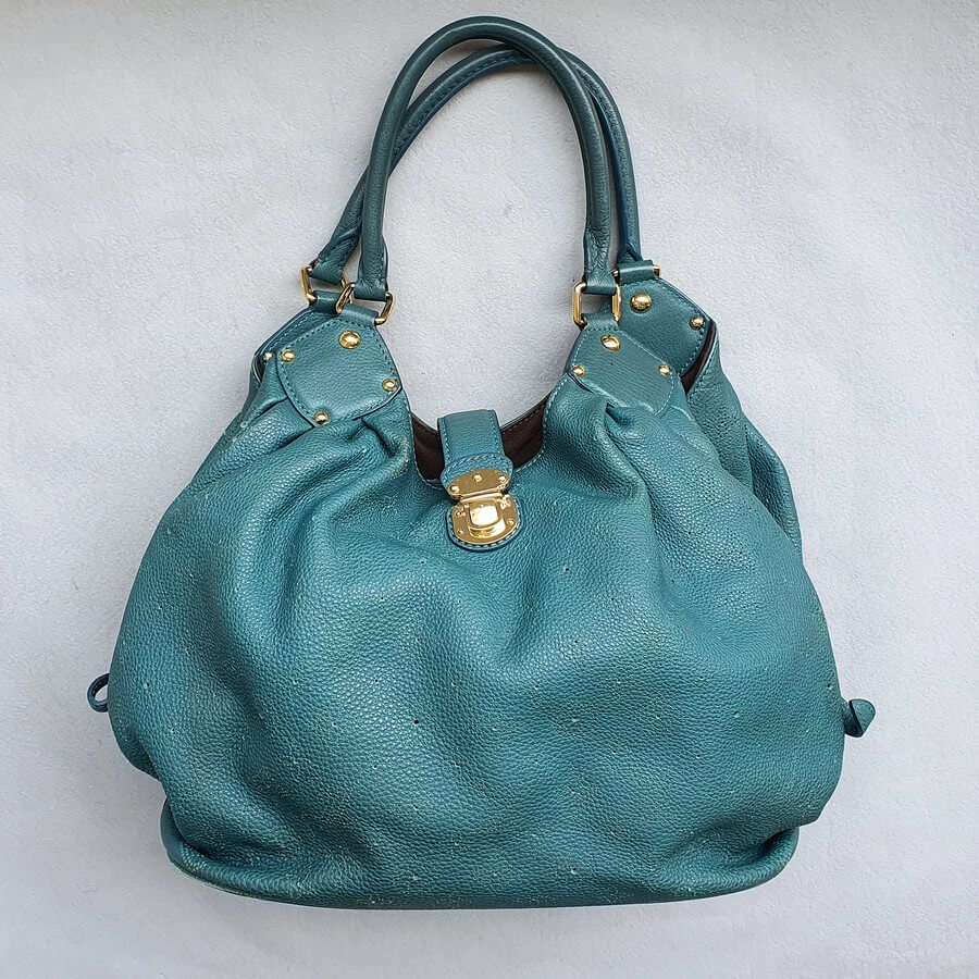 LV XL Green Mahina Leather with Gold Hardware #OSSS-1