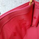 MCM Crossbody Bag Pink Printed Leather With Gold Hardware #OSCL-5 - Image 27