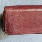 MCM Zippy Long Wallet Burgundy Red Leather With Gold Hardware #OSSU-2 - Image 5