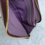 MCM Zippy Long Wallet Burgundy Red Leather With Gold Hardware #OSSU-2 - Image 13