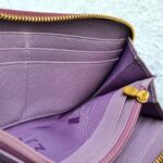 MCM Zippy Long Wallet Burgundy Red Leather With Gold Hardware #OSSU-2 - Image 17