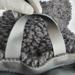 Anya Hindmarch Shopper Shag Eye Black Chunky Wool with Leather and Gold Hardware #OTEY-4 - Image 14