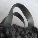 Anya Hindmarch Shopper Shag Eye Black Chunky Wool with Leather and Gold Hardware #OTEY-4 - Image 16