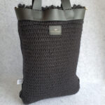 Anya Hindmarch Shopper Shag Eye Black Chunky Wool with Leather and Gold Hardware #OTEY-4 - Image 20