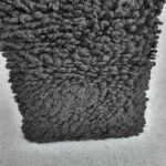 Anya Hindmarch Shopper Shag Eye Black Chunky Wool with Leather and Gold Hardware #OTEY-4 - Image 6