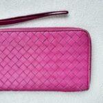 Bottega Veneta Zippy Long Wallet Pink Nappa Leather Wallet #OSRR-6 - Image 4