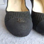 Chanel SZ39C Pump Black Canvas Shoes #OSUK-1 - Image 3