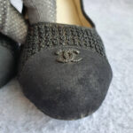Chanel SZ39C Pump Black Canvas Shoes #OSUK-1 - Image 4