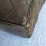 Chanel Vintage Bag Dark Brown Lambskin with Silver Hardware #OCLK-12 - Image 15