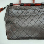 Chanel Vintage Bag Dark Brown Lambskin with Silver Hardware #OCLK-12 - Image 3