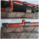 Chanel Vintage Bag Dark Brown Lambskin with Silver Hardware #OCLK-12 - Image 8