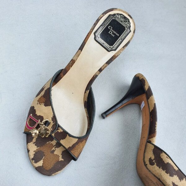 Christian Dior Sandal Size37 Canvas/Leather Shoes #OYRY-37