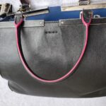 Fendi 3jours Black Leather with Silver Hardware #GUELS-1 - Image 23