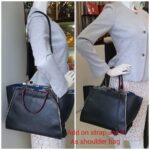 Fendi 3jours Black Leather with Silver Hardware #GUELS-1 - Image 35