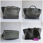 Fendi 3jours Black Leather with Silver Hardware #GUELS-1 - Image 2