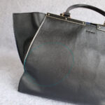 Fendi 3jours Black Leather with Silver Hardware #GUELS-1 - Image 5