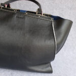 Fendi 3jours Black Leather with Silver Hardware #GUELS-1 - Image 6