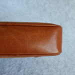 MCM Pouch Brown Coated Canvas With Gold Hardware #OSOT-3 - Image 13