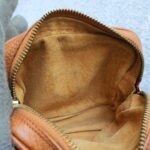 MCM Pouch Brown Coated Canvas With Gold Hardware #OSOT-3 - Image 26