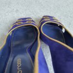 Sergio Rossi Peeptoe Size37 Blue Suede Leather Shoes #GLROS-3 - Image 6