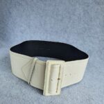 Celine Size 90cm WhiteLeather Belt #OTLL-5