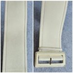 Celine Size 90cm WhiteLeather Belt #OTLL-5 - Image 3