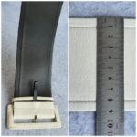 Celine Size 90cm WhiteLeather Belt #OTLL-5 - Image 5