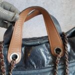 Chanel 2way-bag Brown/Blue Calf Leather with Ruthenium Hardware #OTYU-1 - Image 19