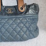 Chanel 2way-bag Brown/Blue Calf Leather with Ruthenium Hardware #OTYU-1 - Image 4