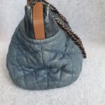 Chanel 2way-bag Brown/Blue Calf Leather with Ruthenium Hardware #OTYU-1 - Image 8