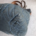 Chanel 2way-bag Brown/Blue Calf Leather with Ruthenium Hardware #OTYU-1 - Image 11