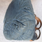 Chanel 2way-bag Brown/Blue Calf Leather with Ruthenium Hardware #OTYU-1 - Image 13