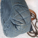 Chanel 2way-bag Brown/Blue Calf Leather with Ruthenium Hardware #OTYU-1 - Image 15