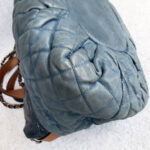 Chanel 2way-bag Brown/Blue Calf Leather with Ruthenium Hardware #OTYU-1 - Image 16