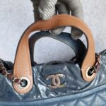 Chanel 2way-bag Brown/Blue Calf Leather with Ruthenium Hardware #OTYU-1 - Image 18